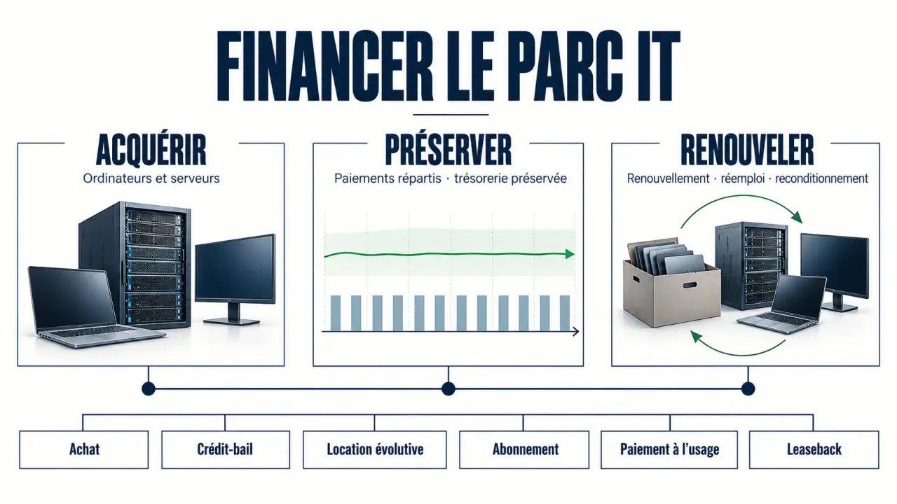 Solution de financement IT pour entreprise : modèles de financement et cycle de vie des équipements
