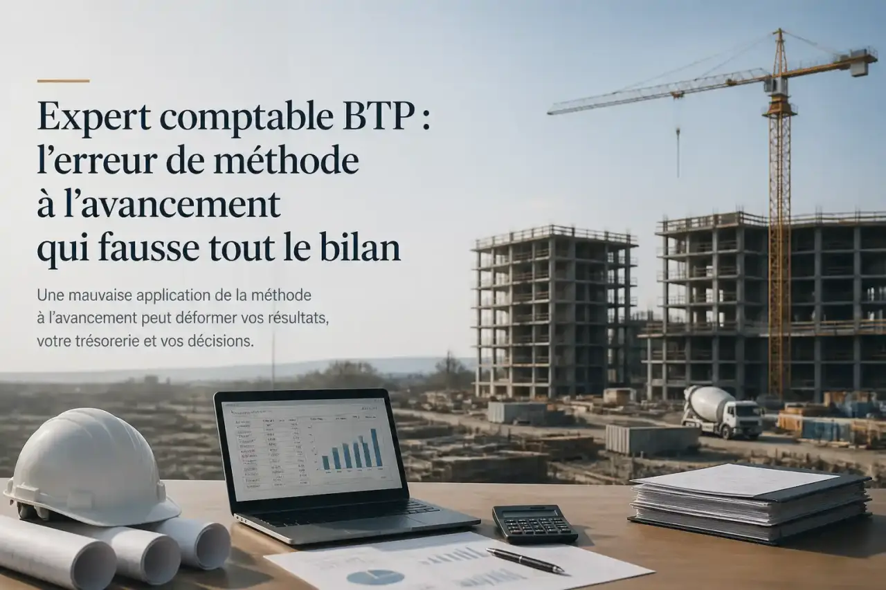 Expert comptable BTP : l'erreur de méthode à l'avancement qui fausse tout le bilan